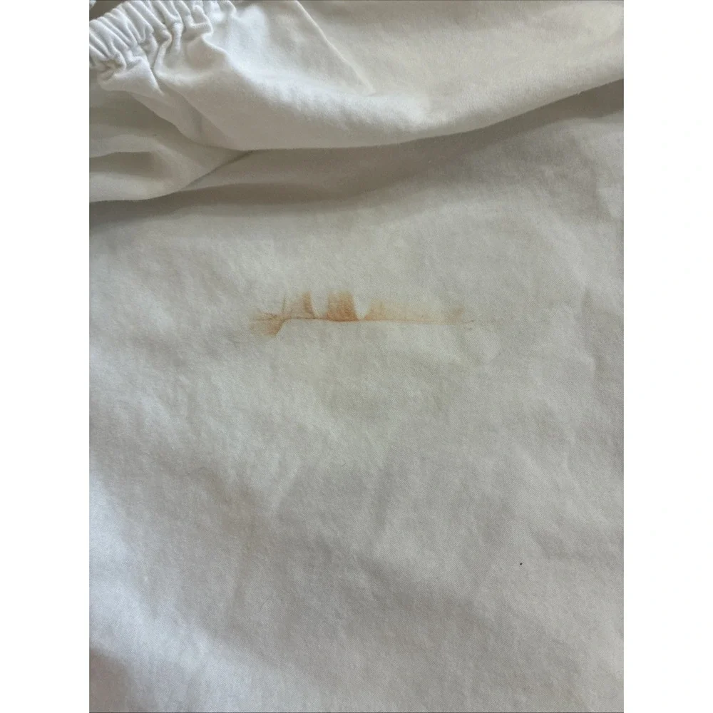 Europa Queen Sheet Set W/ Embroidered Eyelet Edge White READ DESCRIPTION